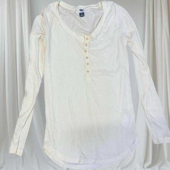 old navy thermal cream sz small - Picture 3 of 3